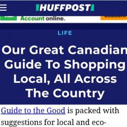 HuffPost 'Great Canadian Guide to Shopping Local