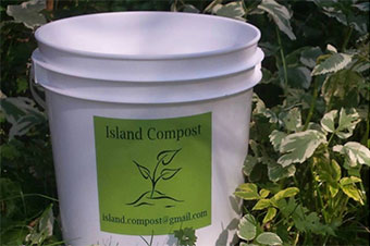 compost bucket from Island Compost